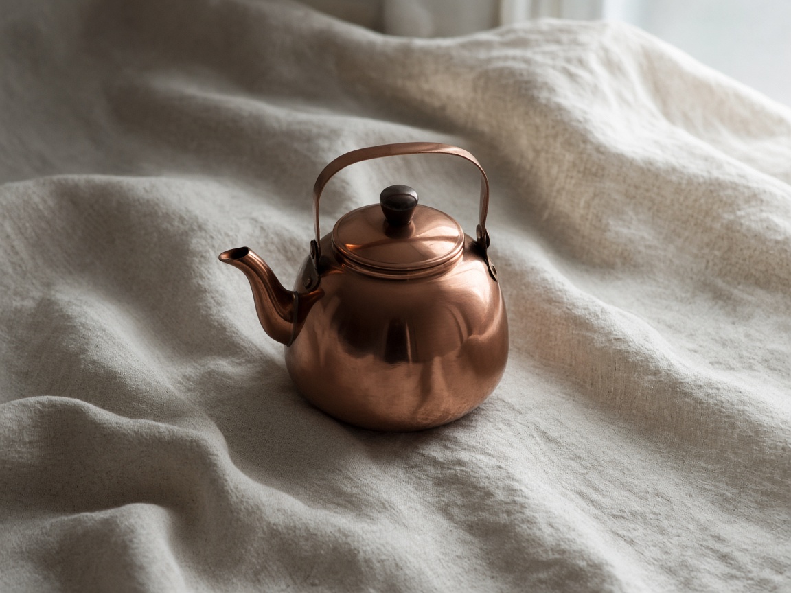 Copper on linen